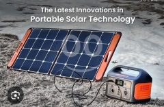 لوح طاقة شمسية محمول بقوة 100 واط قابل للطي | Portable 100W Foldable Solar Panel Charger