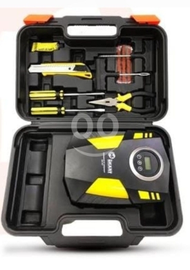 Vehicles accessories in Verdun - كمبروسر إطارات رقمي مع مجموعة أدوات طوارئ متكاملة | Digital Tire Compressor with Emergency Tool Kit