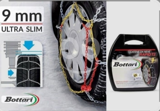 Vehicles accessories in Verdun - جنزير ثلج إيطالي للإطارات مقاسات متنوعة للسيارات و4x4 | Bottari Italian Snow Tire Chains