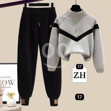 الملابس، الأحذية والزينة في أبو سمرا - طقم رياضي شتوي أنيق بسحاب - دافئ ومريح | Stylish Women&#039;s Winter Tracksuit with Zip