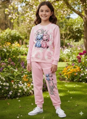 طقم بيجامة بناتي قطيفة ديزني | Girls' Plush Minnie Mouse PJ Set — 5