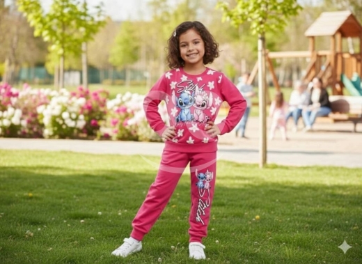 طقم بيجامة بناتي قطيفة ديزني | Girls' Plush Minnie Mouse PJ Set — 4