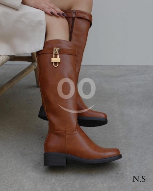 حذاء بوت نسائي طويل أسود أنيق ومريح - زارا | Elegant Black Long Women's Boots - Zara Coll… — 3