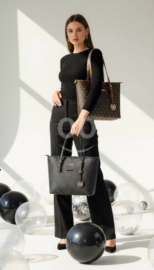حقيبة يد نسائية قيس سوداء فاخرة هاي كواليتي | Luxury High-Quality Guess Women's Black Tot… — 6