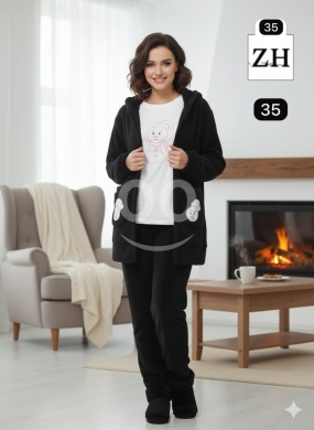 بيجاما نسائية شتوية من الفرو الناعم | Soft Women's Winter Fleece Pajama Set — 5