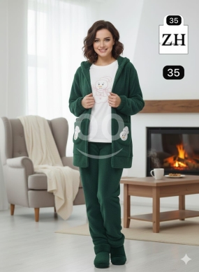 بيجاما نسائية شتوية من الفرو الناعم | Soft Women's Winter Fleece Pajama Set — 3