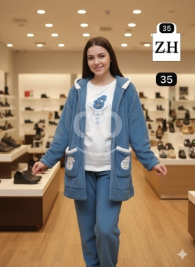 الملابس، الأحذية والزينة في أبو سمرا - بيجاما نسائية شتوية من الفرو الناعم | Soft Women&#039;s Winter Fleece Pajama Set