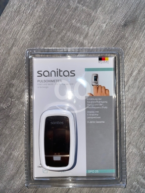 Health & Beauty in Nabatyeh - جهاز قياس نسبة الأكسجين ونبضات القلب من سانيتاس | Sanitas Pulse Oximeter SPO 25 for SpO2 & Pulse