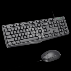 كومبو ميتيون C235 كيبورد وماوس سلكي صامت بتصميم مريح | Meetion Silent Wired Keyboard & Mouse Combo C