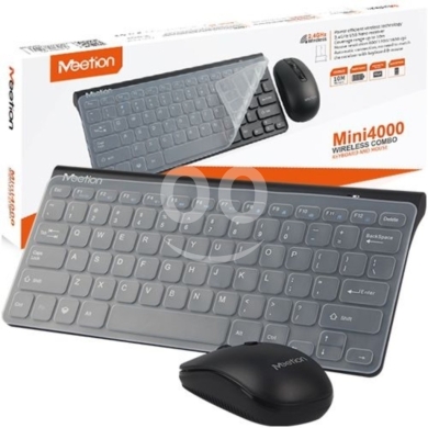Computers Parts & Software Accessories in Ajaltoun - طقم لوحة مفاتيح وماوس لاسلكي ميشون Mini4000 بتصميم مدمج | Meetion Mini4000 Wireless Combo