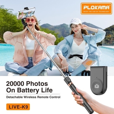 الكاميرات ومعدات الاستوديو في بوشريه - Plokama Live-K9 170cm Live Broadcast Stand with LED Light