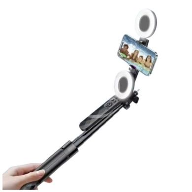 Plokama Live-P10 Pro Selfie Stick Tripod with LED Light & Remote — 3