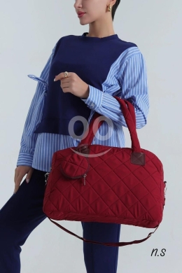 حقيبة يد نسائية مبطنة | Women's High Quality Quilted Fashion Handbag with Round Coin Purse — 6