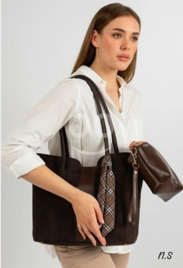 طقم حقيبة يد نسائية فاخرة مع محفظة صغيرة أنيقة | Luxury Women's Handbag Set with Stylish … — 5