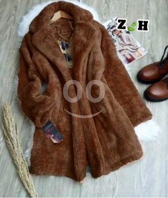 جاكيت فرو نسائي شتوي فاخر بتصميم عصري وأنيق | Women's Luxury Winter Faux Fur Jacket Styli… — 3