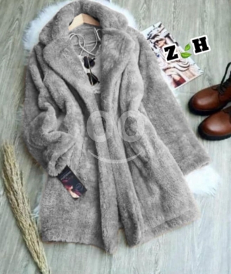 جاكيت فرو نسائي شتوي فاخر بتصميم عصري وأنيق | Women's Luxury Winter Faux Fur Jacket Styli… — 4