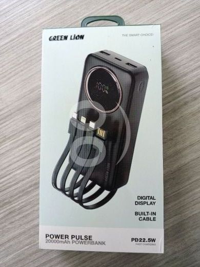باور بانك جرين ليون باور بولس ٢٠٠٠٠ مللي أمبير | Power Bank Green Lion Power Pulse 20000m… — 2
