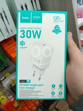 Mobile accessories in Tripoli - شاحن هوكو السريع بقوة ٣٠ واط بتقنية GaN | HOCO N62 PD 30W GaN Fast Charger