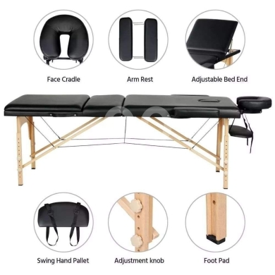 طاولة مساج احترافية قابلة للطي والحمل | Portable Massage Bed $175 — 3