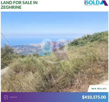 Lands for sale in Zeghrine - High Potential Residential & Commercial Land 4sale in Zeghrine - زغرينPE1L613
