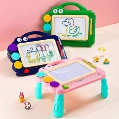 طاولة الرسم المغناطيسية التعليمية | 2-in-1 Magnetic Drawing Board & Table $8