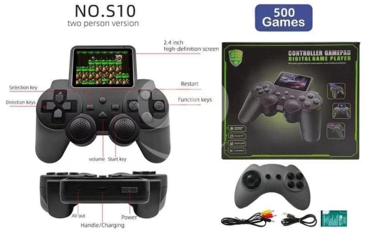 Gaming Console & Accessories in Achrafieh - جهاز ألعاب محمول بشاشة مدمجة و500 لعبة كلاسيكية | S10 Digital Game Player with 500 Games