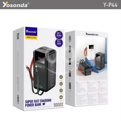 Other Mobile Phones & Accessories in Achrafieh - باور بانك يوسوندا العملاق بسعة 50,000 مللي أمبير لشحن فائق السرعة | Yosonda 50,000mAh