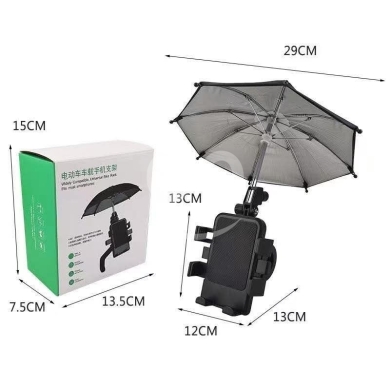 Other Mobile Phones & Accessories in Achrafieh - حامل هاتف للدراجات النارية مع مظلة واقية من الشمس والمطر | Moto Mobile Holder