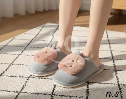 سليبر بناتي ناعم بتصميم وجه مبتسم مريح جداً | Girls' Soft Smiley Face Design Comfortable … — 3