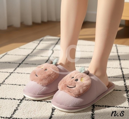 سليبر بناتي ناعم بتصميم وجه مبتسم مريح جداً | Girls' Soft Smiley Face Design Comfortable … — 2