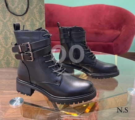 الملابس، الأحذية والزينة في أبو سمرا - بوتين نسائي جلد طبيعي مريح بتصميم زارا العصري | Zara Collection Women&#039;s Comfortable Leather Boots