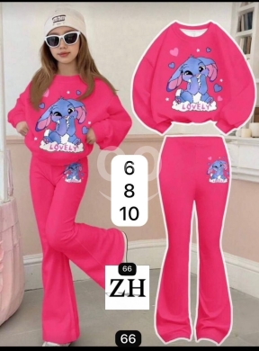 بيجاما بناتي "ستيتش" ناعمة وكيوت | Super Soft and Cute Girls' Stitch Pajama Set — 5