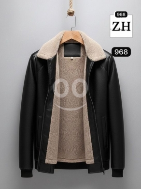 جاكيت جلد رجالي فاخر جودة عالية | Premium High-Quality Men's Leather Jacket — 2