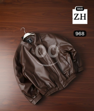جاكيت جلد رجالي فاخر جودة عالية | Premium High-Quality Men's Leather Jacket — 5