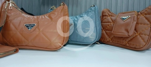 Vêtements, chaussures et accessoires dans Saïda - Trendy Quilted Hobo Bags with Matching Coin Purse - Stylish Triangle Pattern Shoulder Bag