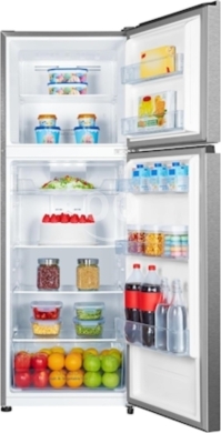 ثلاجة هايسنس بابين علوي 326 لتر فضي RT3N418NAI | Hisense Top Mount Fridge 326L Silver RT3… — 2