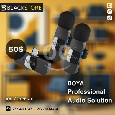 Other Mobile Phones & Accessories في طرابلس - BOYA Professional Dual Wireless Lavalier Microphone - iOS & USB-C for Content Creators