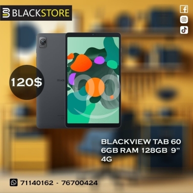Mobile phones in Tripoli - Blackview Tab 60 9" Tablet - 6GB RAM, 128GB Storage, 4G LTE