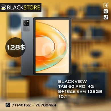 Mobile phones in Tripoli - Blackview Tab 60 Pro 10.1" Tablet - 24GB RAM, 128GB/256GB ROM, Android 15