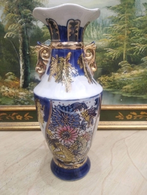 Antiques & Collectibles in Tripoli - فاز بورسلان صيني أنتيك ستيل ساتسوما مذهب | Antique Chinese Porcelain Satsuma Style Gilded Vase