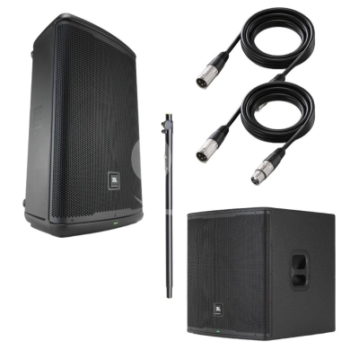 Audio & Stereo in Achrafieh - نظام صوتي JBL Pro EON 715 مع مضخم صوت EON 718S وقواعد | JBL EON 715 Speaker & EON 718S Subwoofer Set