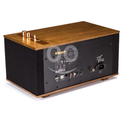 كليبش ذا ثري سبيكر لاسلكي خشب جوز حقيقي بقوة 80 واط | Klipsch The Three Walnut Wireless S… — 2