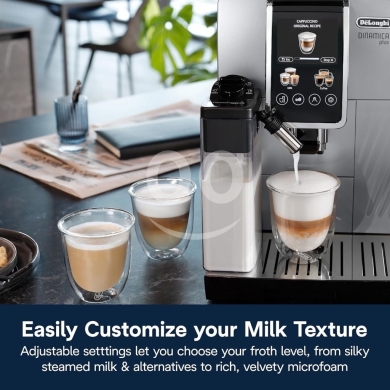 ?? De'Longhi Dinamica Plus fully automatic espresso machine brews personalized coffee,… — 3