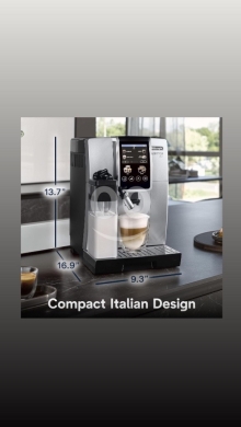 ?? De'Longhi Dinamica Plus fully automatic espresso machine brews personalized coffee,… — 2
