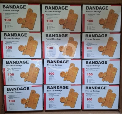 الصحة و الجمال في اشرفيه - لاصق جروح طبي 100 قطعة متنوعة | First-aid Bandage Sterile Box - 100 Pieces