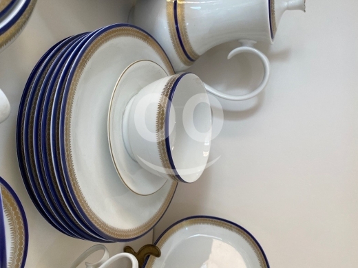 طقم عشاء بافاريا فوهينستراوس ملكي مذهب 42 قطعة | Royal Bavaria Vohenstrauss Porcelain Din… — 4