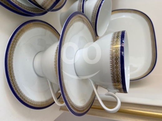 طقم عشاء بافاريا فوهينستراوس ملكي مذهب 42 قطعة | Royal Bavaria Vohenstrauss Porcelain Din… — 2