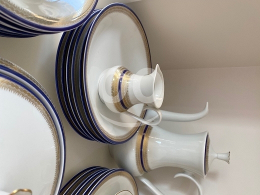 طقم عشاء بافاريا فوهينستراوس ملكي مذهب 42 قطعة | Royal Bavaria Vohenstrauss Porcelain Din… — 6