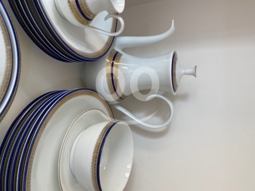 طقم عشاء بافاريا فوهينستراوس ملكي مذهب 42 قطعة | Royal Bavaria Vohenstrauss Porcelain Din… — 5