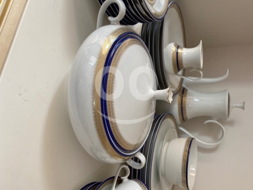 طقم عشاء بافاريا فوهينستراوس ملكي مذهب 42 قطعة | Royal Bavaria Vohenstrauss Porcelain Din… — 7